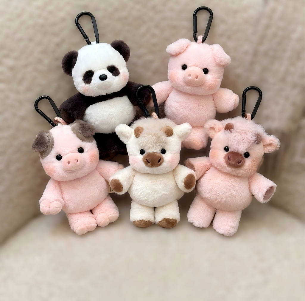 15CM Running Plush Animal Bag Charms