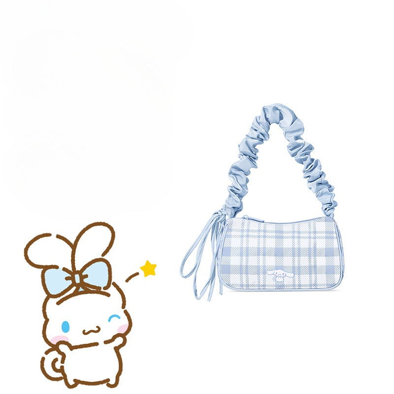 Sanrio Gingham Ruffle Shoulder Bag – Cute Meets Classic!