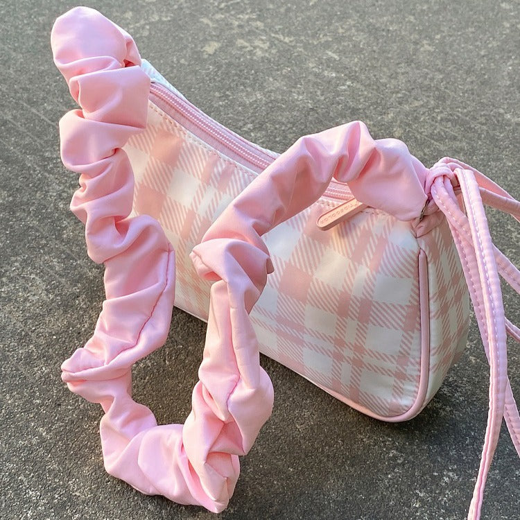Sanrio Gingham Ruffle Shoulder Bag – Cute Meets Classic!
