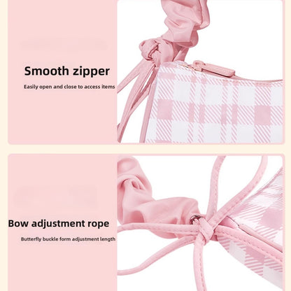 Sanrio Gingham Ruffle Shoulder Bag – Cute Meets Classic!