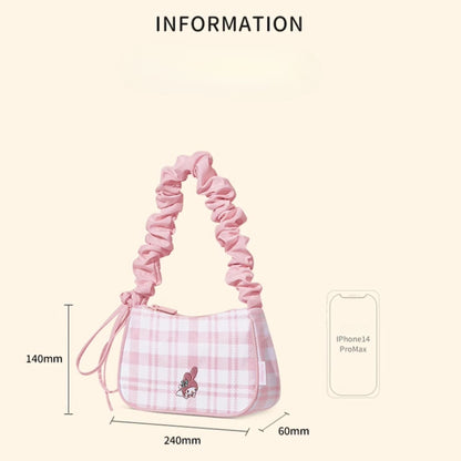 Sanrio Gingham Ruffle Shoulder Bag – Cute Meets Classic!