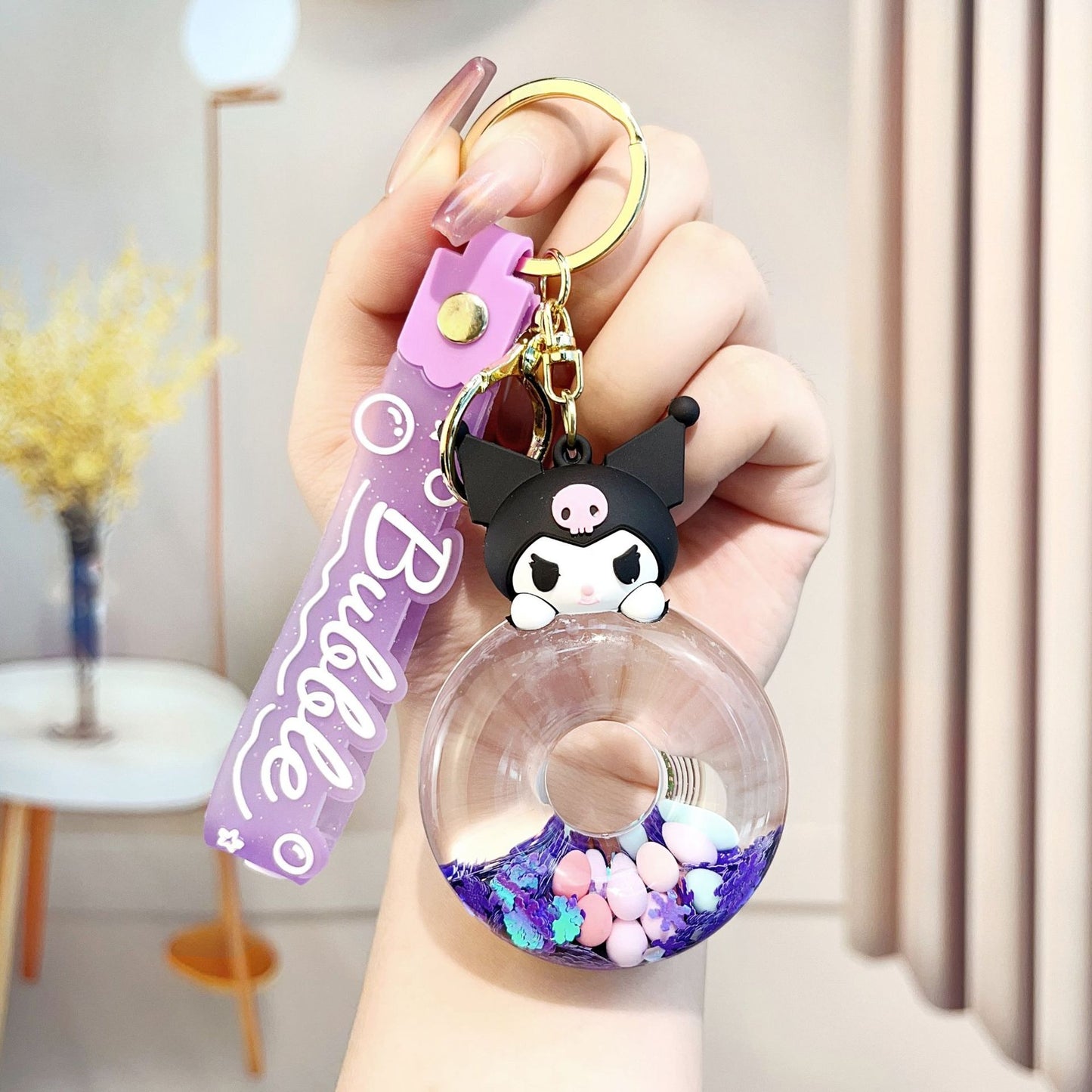 Sanrio Liquid Donut Keychain