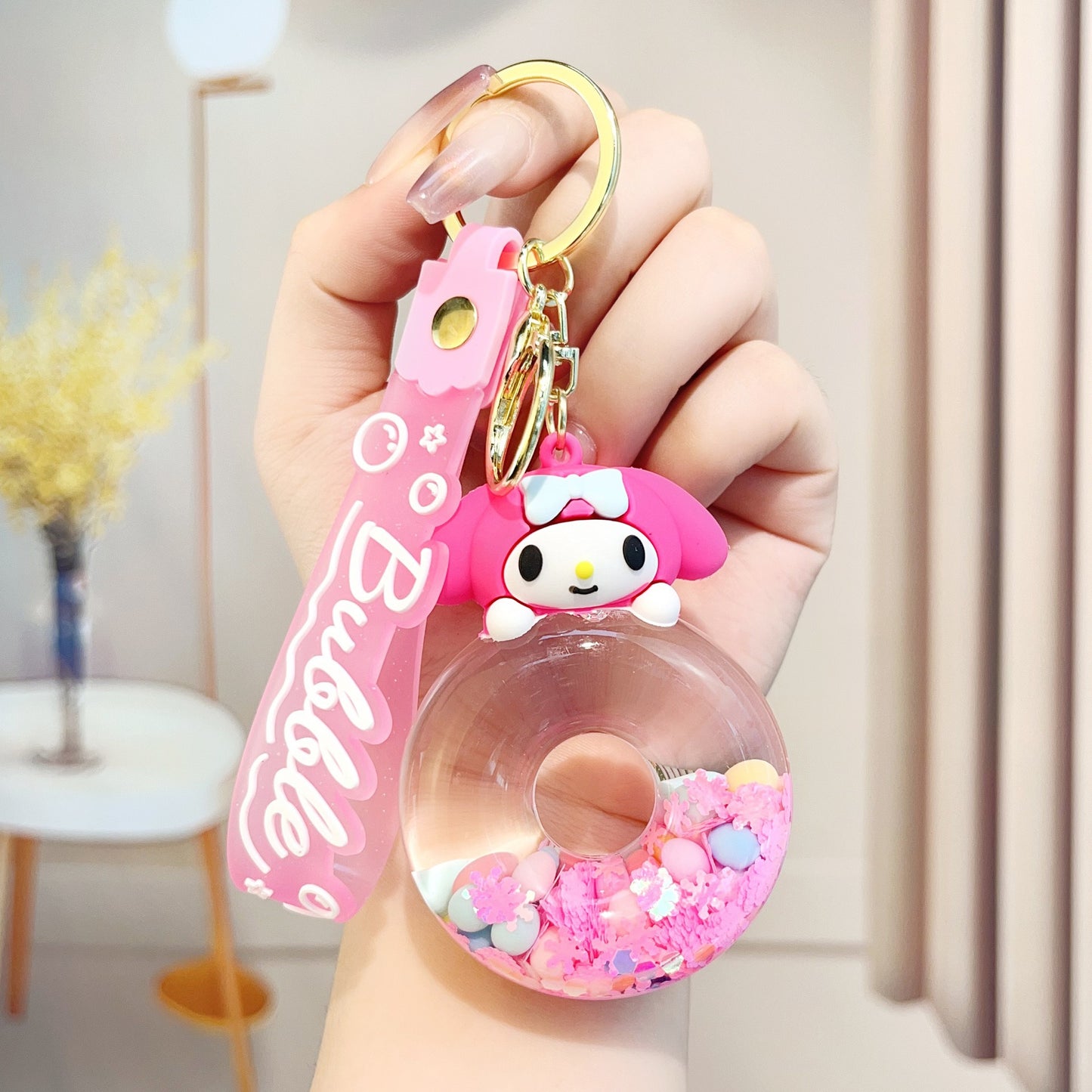 Sanrio Liquid Donut Keychain