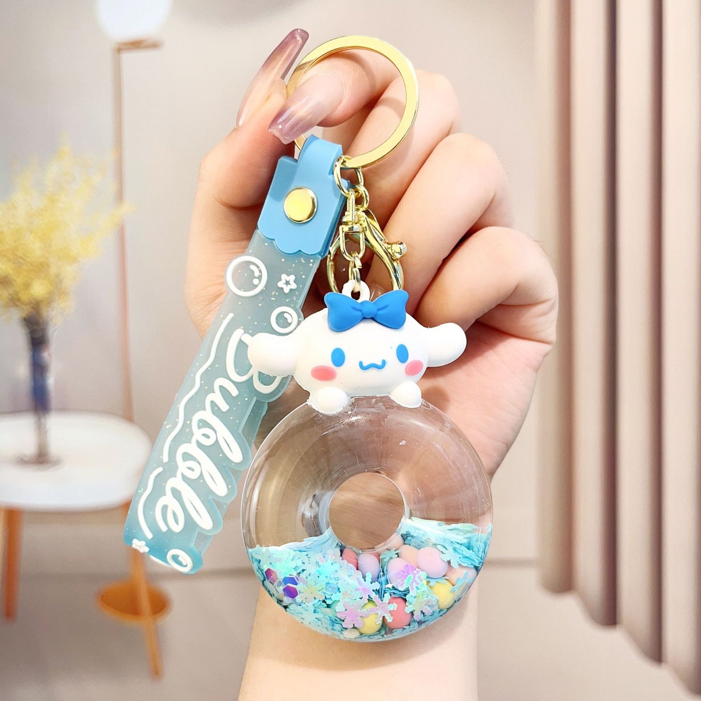 Sanrio Liquid Donut Keychain