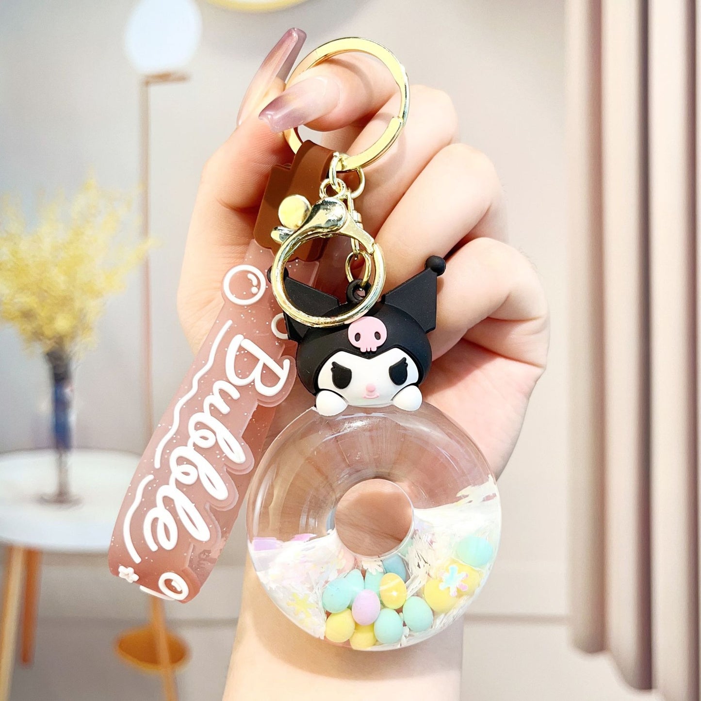 Sanrio Liquid Donut Keychain