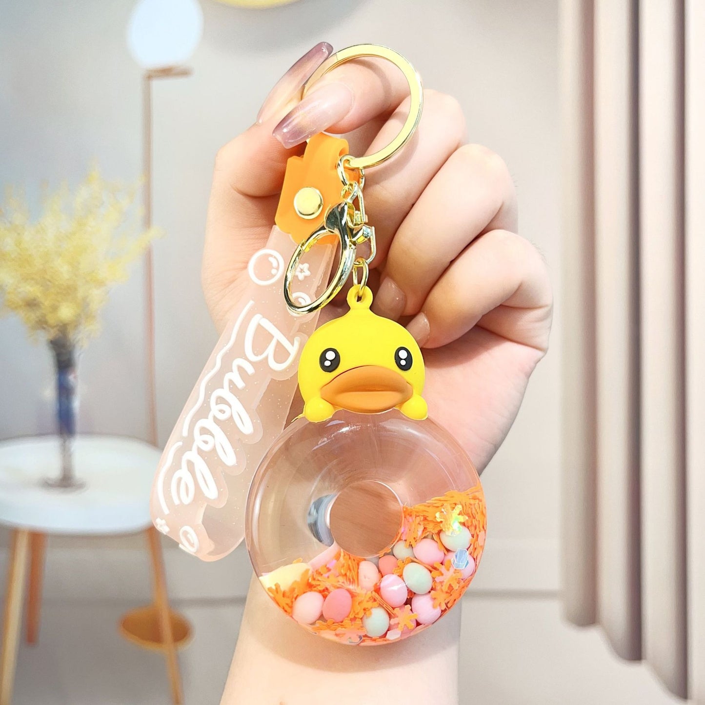 Sanrio Liquid Donut Keychain