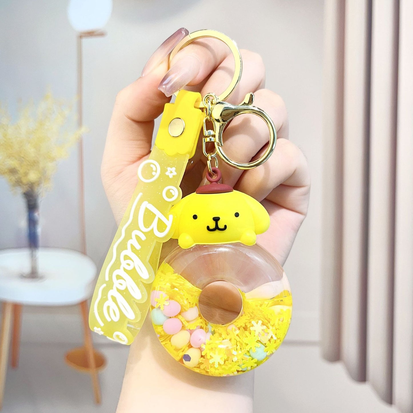 Sanrio Liquid Donut Keychain