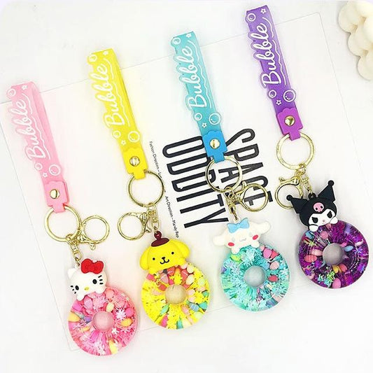 Sanrio Liquid Donut Keychain