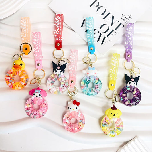Sanrio Liquid Donut Keychain
