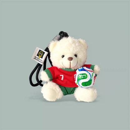 Soccer Bear Keychain
