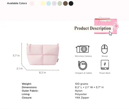 Puffy Electronics Organizer