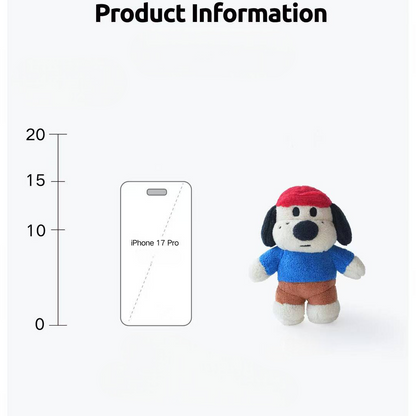 Pawcuddle x LINKNOT Exclusive | Big Nose Dog Plush Keychain