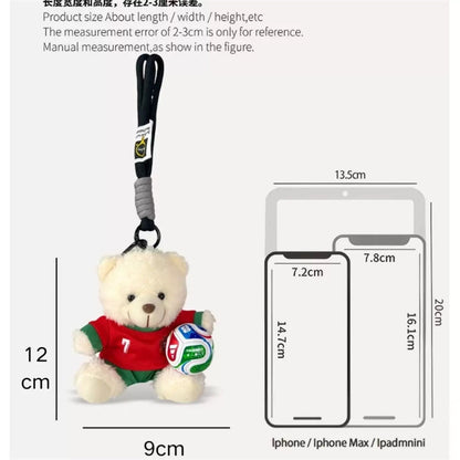 Soccer Bear Keychain