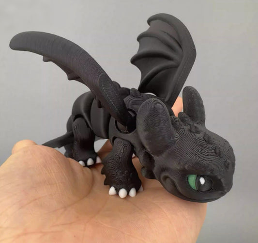 3D Printed Toothless Figurine – Dragon Statue